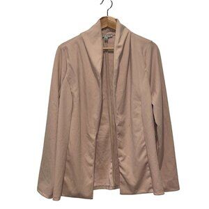 NWT Haute Monde Light Pink Open Front Blazer Jacket Women's Size XL